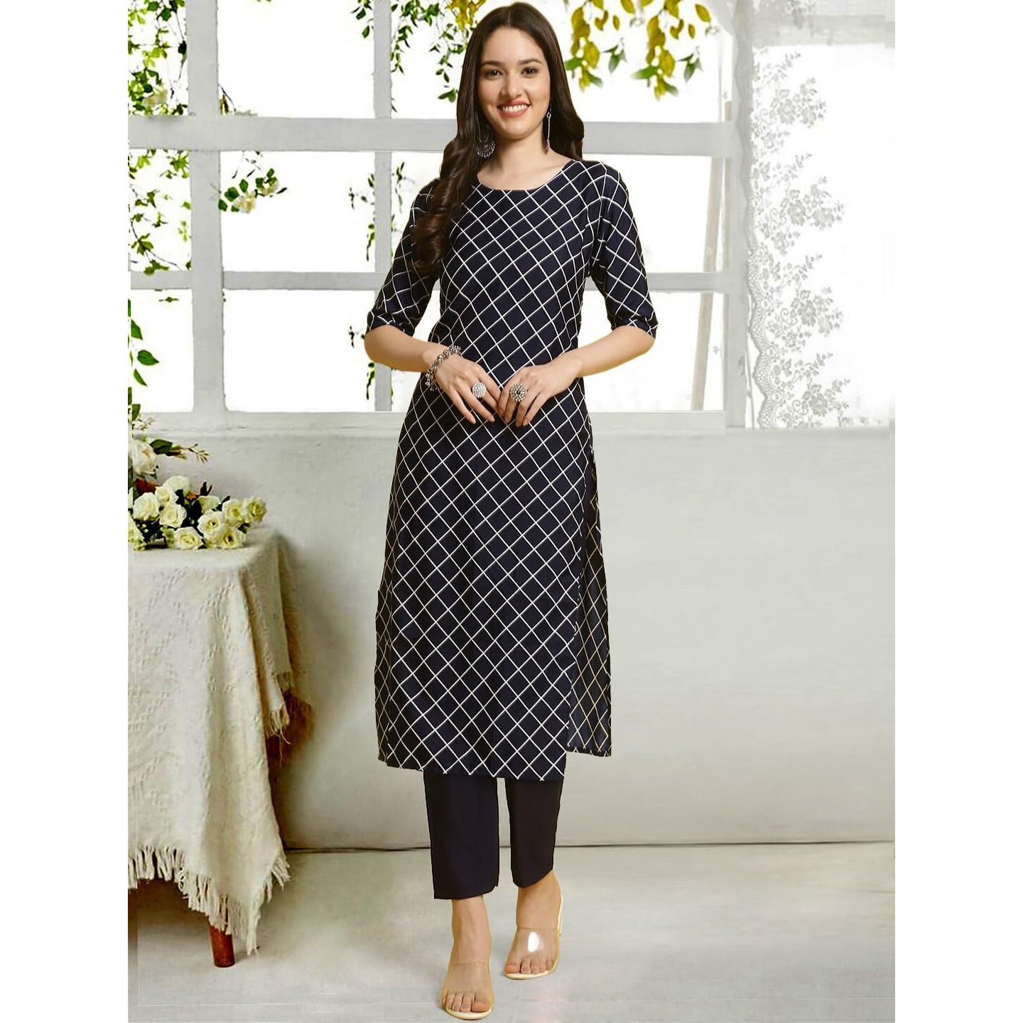 Tee Projekt Straight Kurta & Pant For Women Ethnic Kurta Set For Women (Pack Of 2)