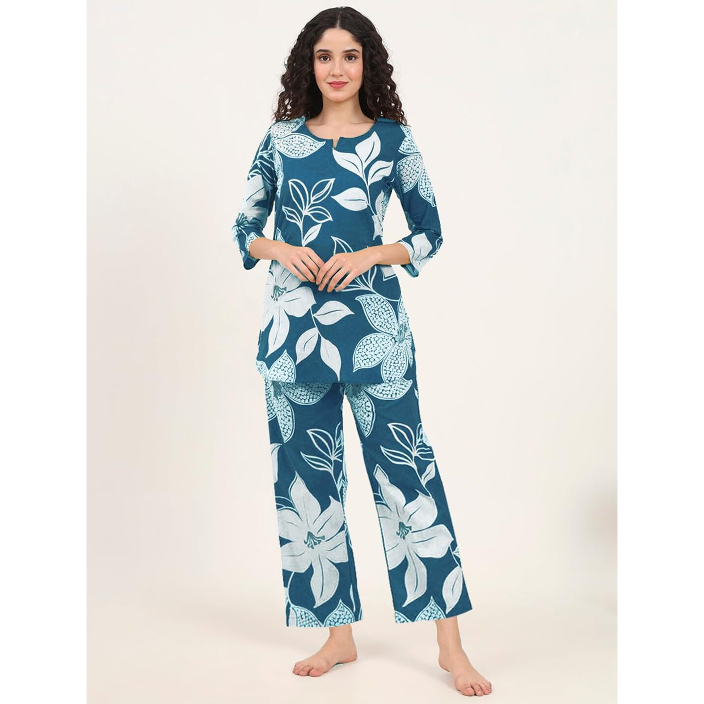 Tee Projekt Co Ord Set For Women Stylish | Ethnic Co Ord Set For Women Blue