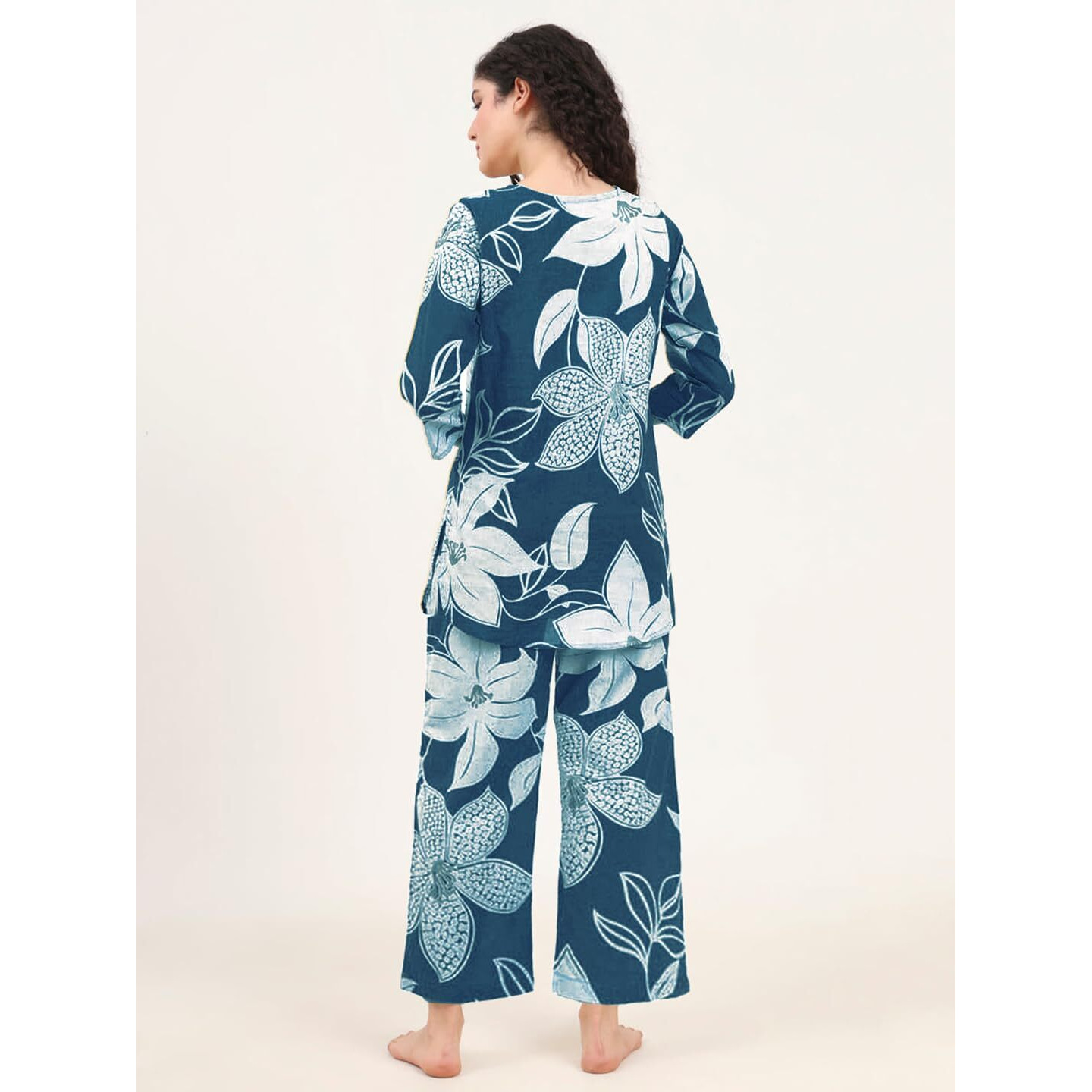 Tee Projekt Co Ord Set For Women Stylish | Ethnic Co Ord Set For Women Blue