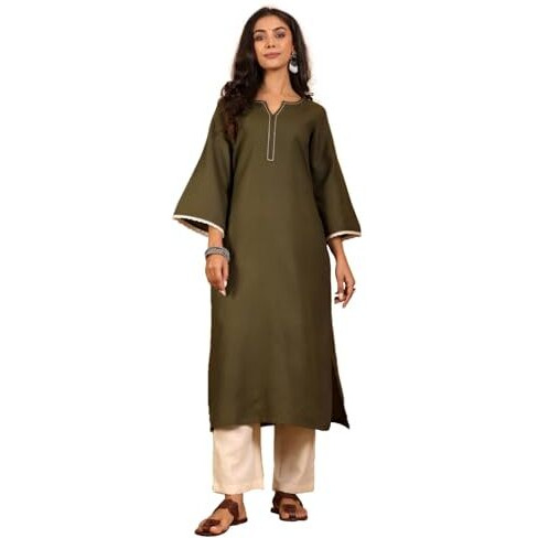 Varanga Women Flared Sleeve Pakistani Look Kurta With Trouser
