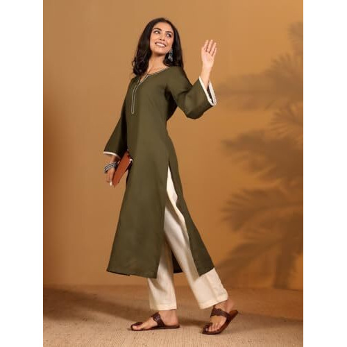Varanga Women Flared Sleeve Pakistani Look Kurta With Trouser