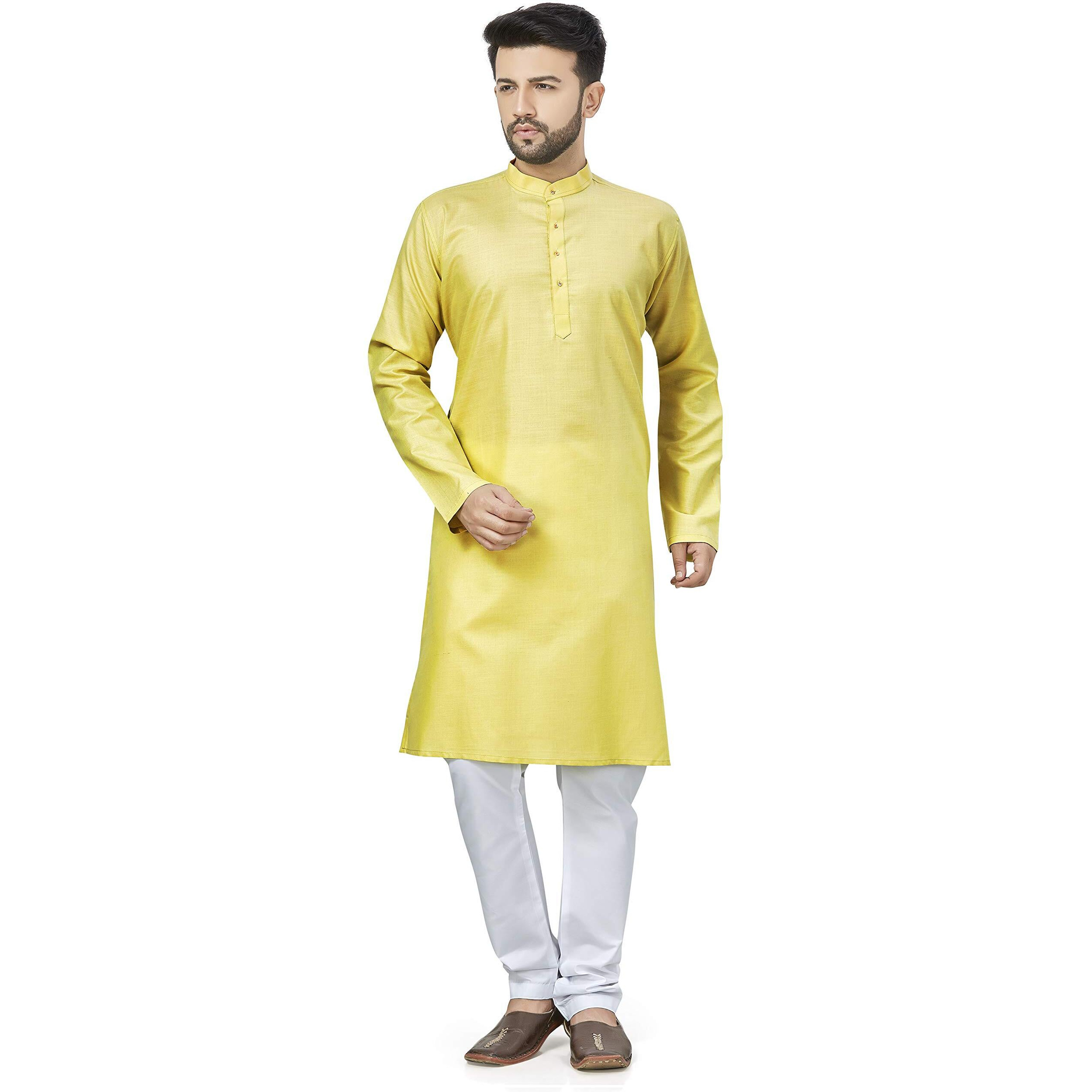 Be Active Cotton Blend Mens Ethnic Regular Only Kurta Multi Solid Colored