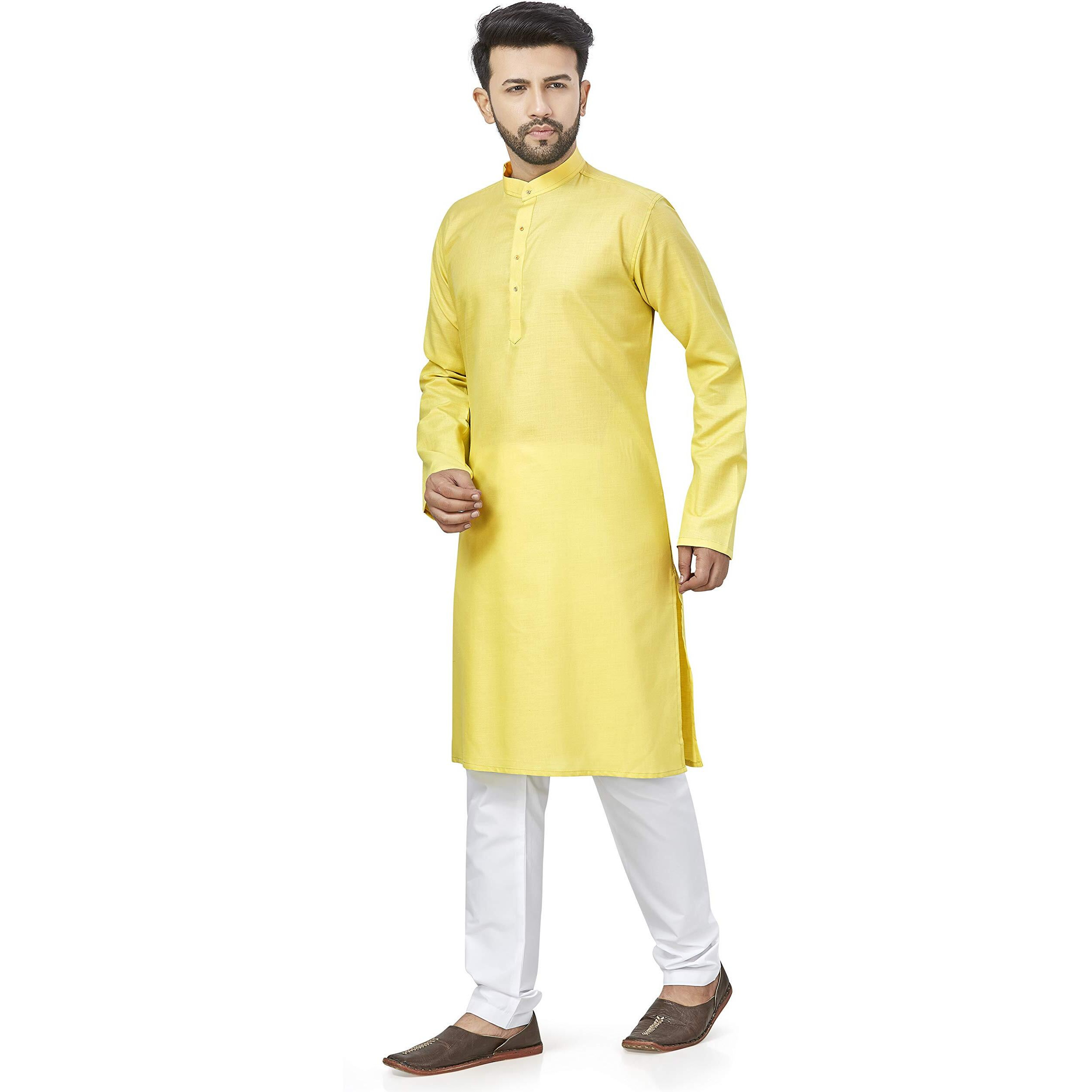 Be Active Cotton Blend Mens Ethnic Regular Only Kurta Multi Solid Colored