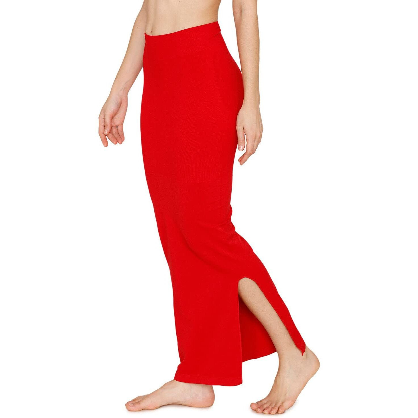 Zivame All Day Seamless Mermaid Saree Shapewear |Shaping Petticoat- Tango Red