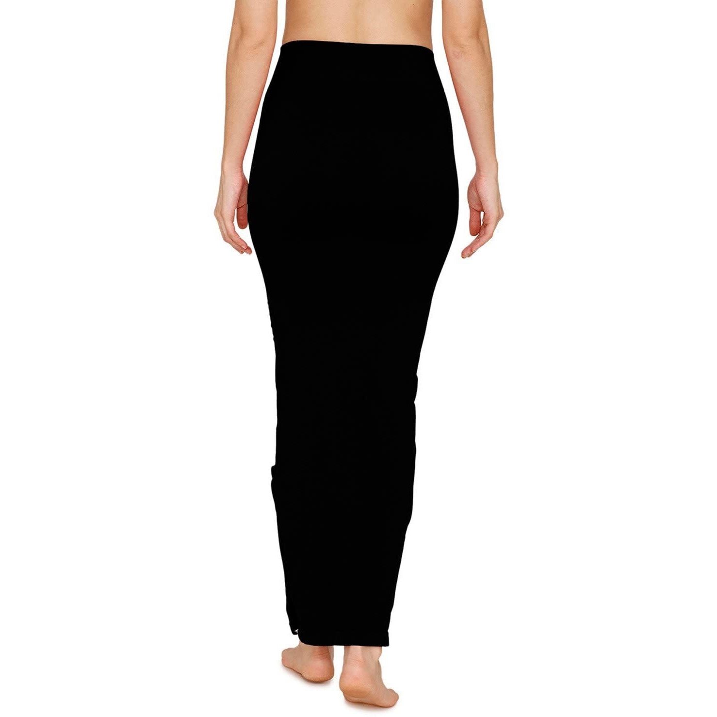 Zivame Women's Polyester Saree Shapewear (Zi3094Core0Blaksmall_Black)