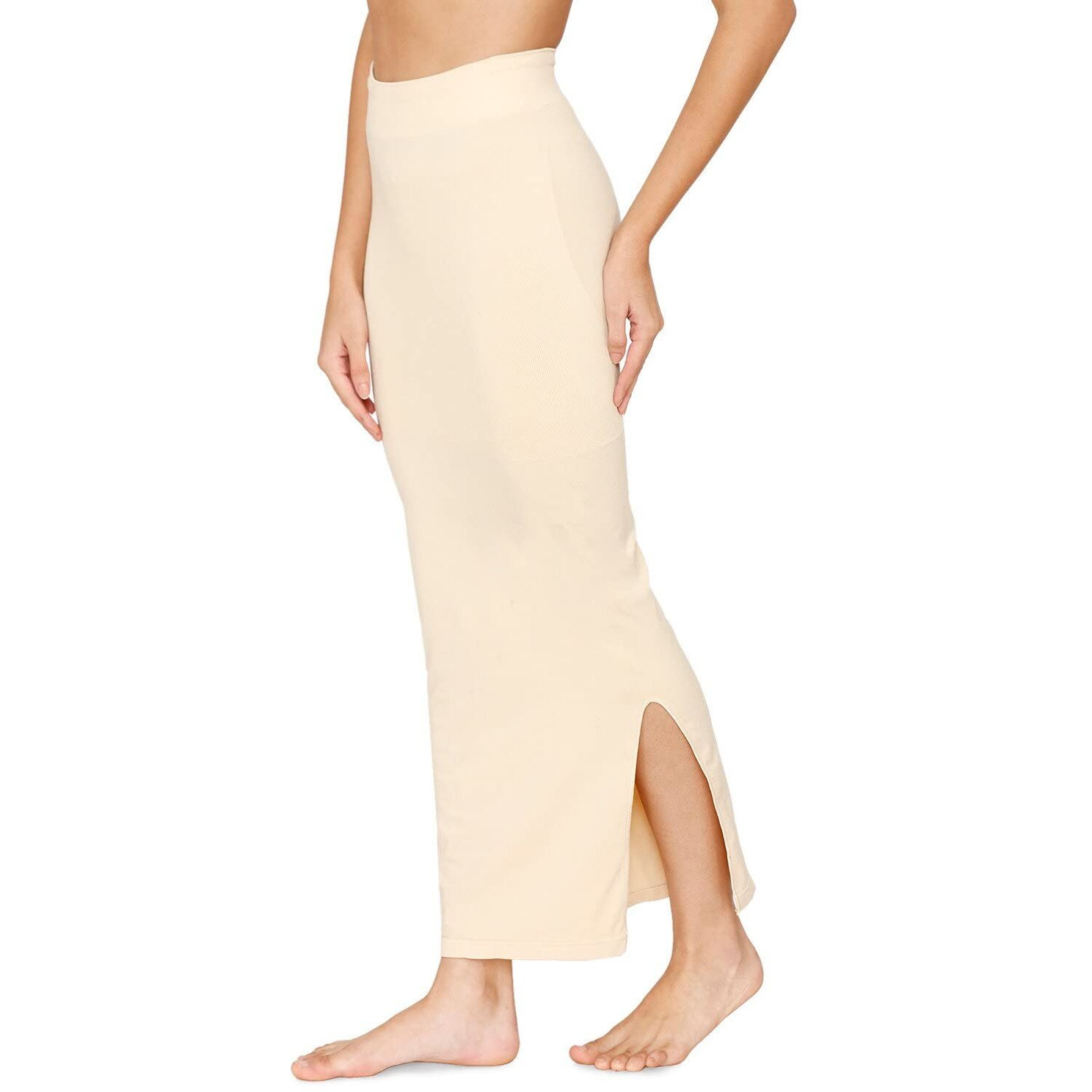 Zivame Women Polyester Seamless All Day Mermaid Saree Shapewear - Skin