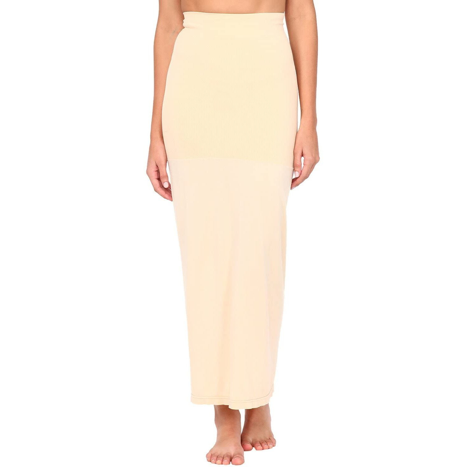 Zivame Seamless All Day Flared Saree Shapewear - Skin