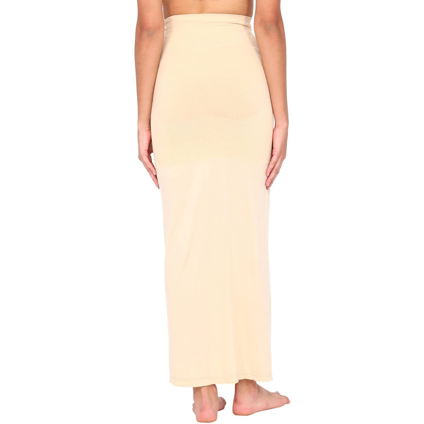 Zivame Seamless All Day Flared Saree Shapewear - Skin