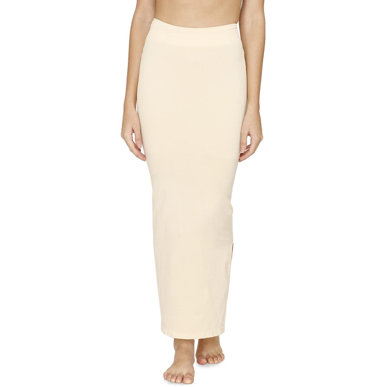 Zivame All Day Seamless Mermaid Saree Shapewear With Removable Drawcord |Shaping Petticoat- Skin 1