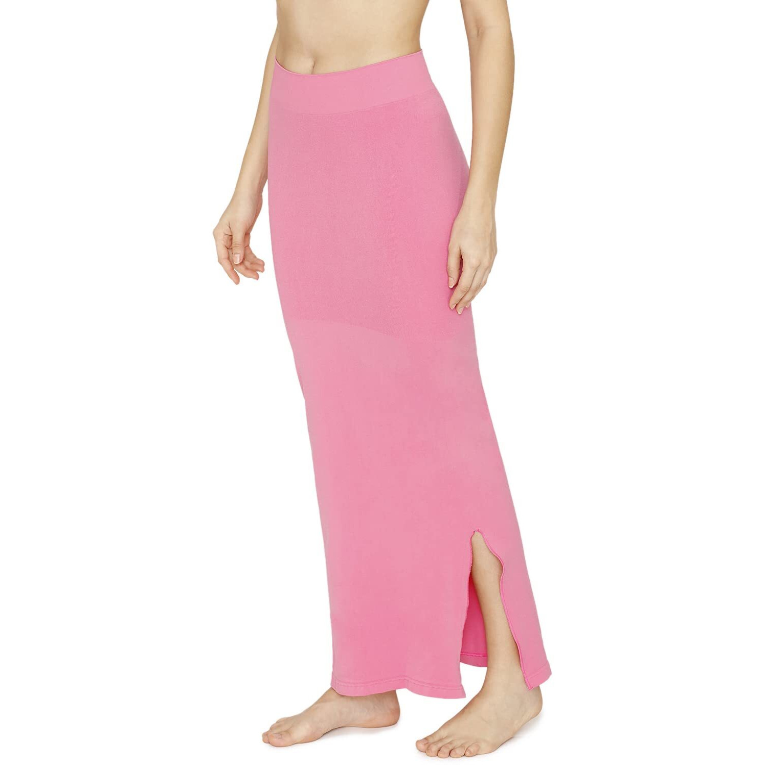 Zivame All Day Seamless Mermaid Saree Shapewear With Removable Drawcord |Shaping Petticoat- Pink