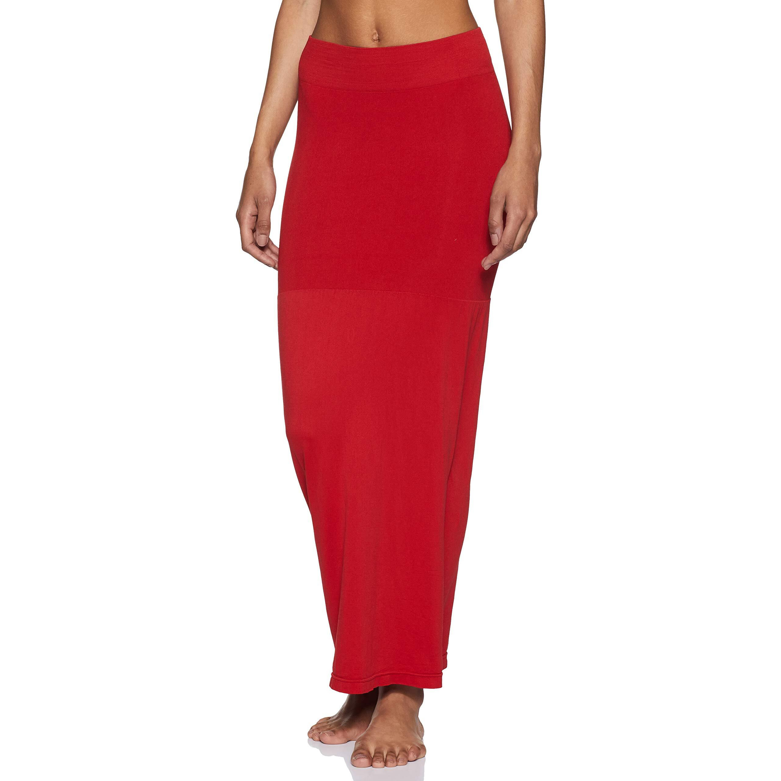 Zivame Womens Plain/Solid Waist Shaper (Zi3022- Red_L)