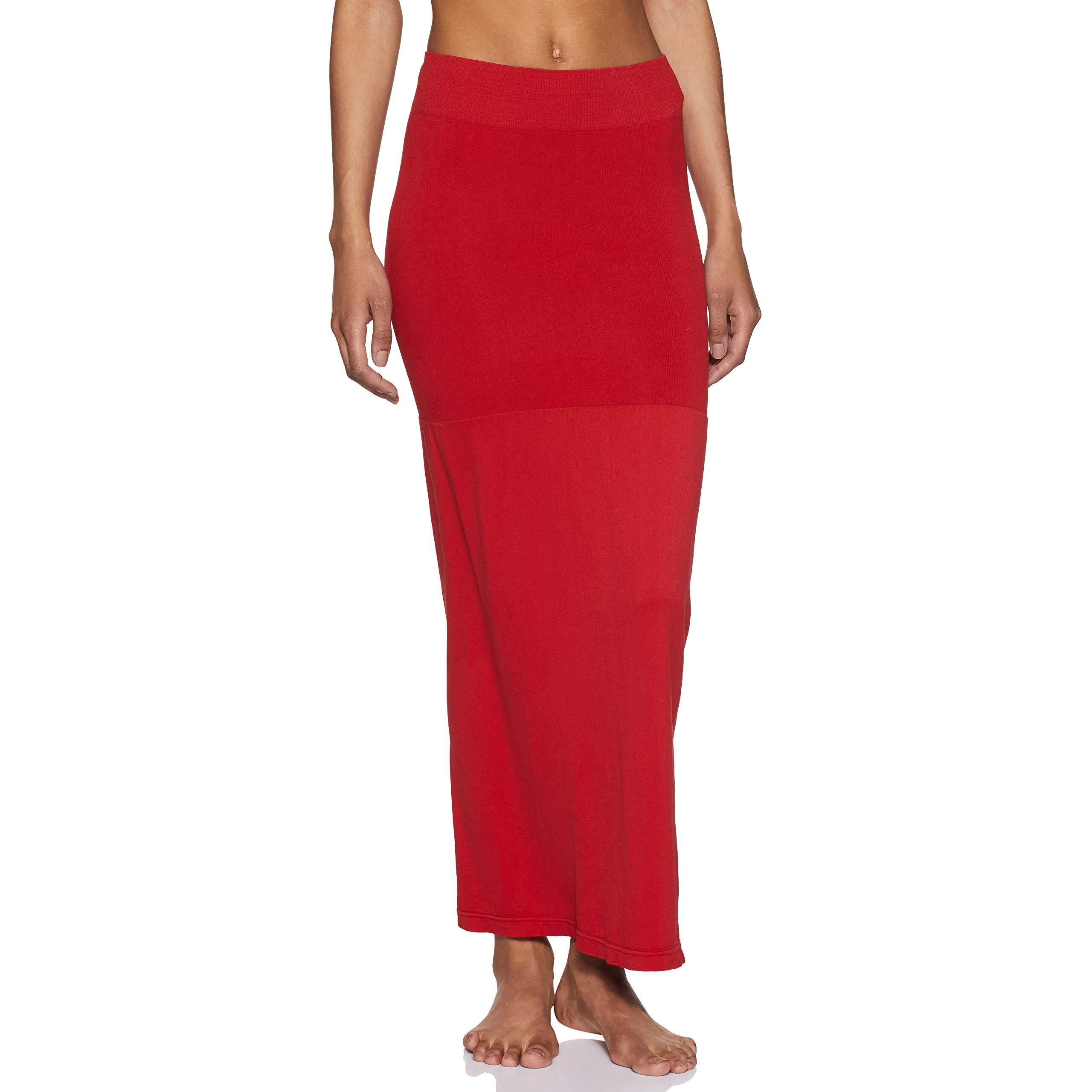 Zivame Womens Plain/Solid Waist Shaper (Zi3022- Red_S)