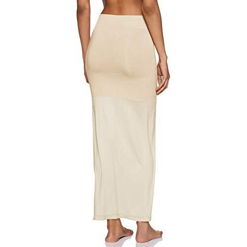 Zivame Women Synthetic All Day Flared Mermaid Saree Shapewear |Shaping Petticoat- Ivory