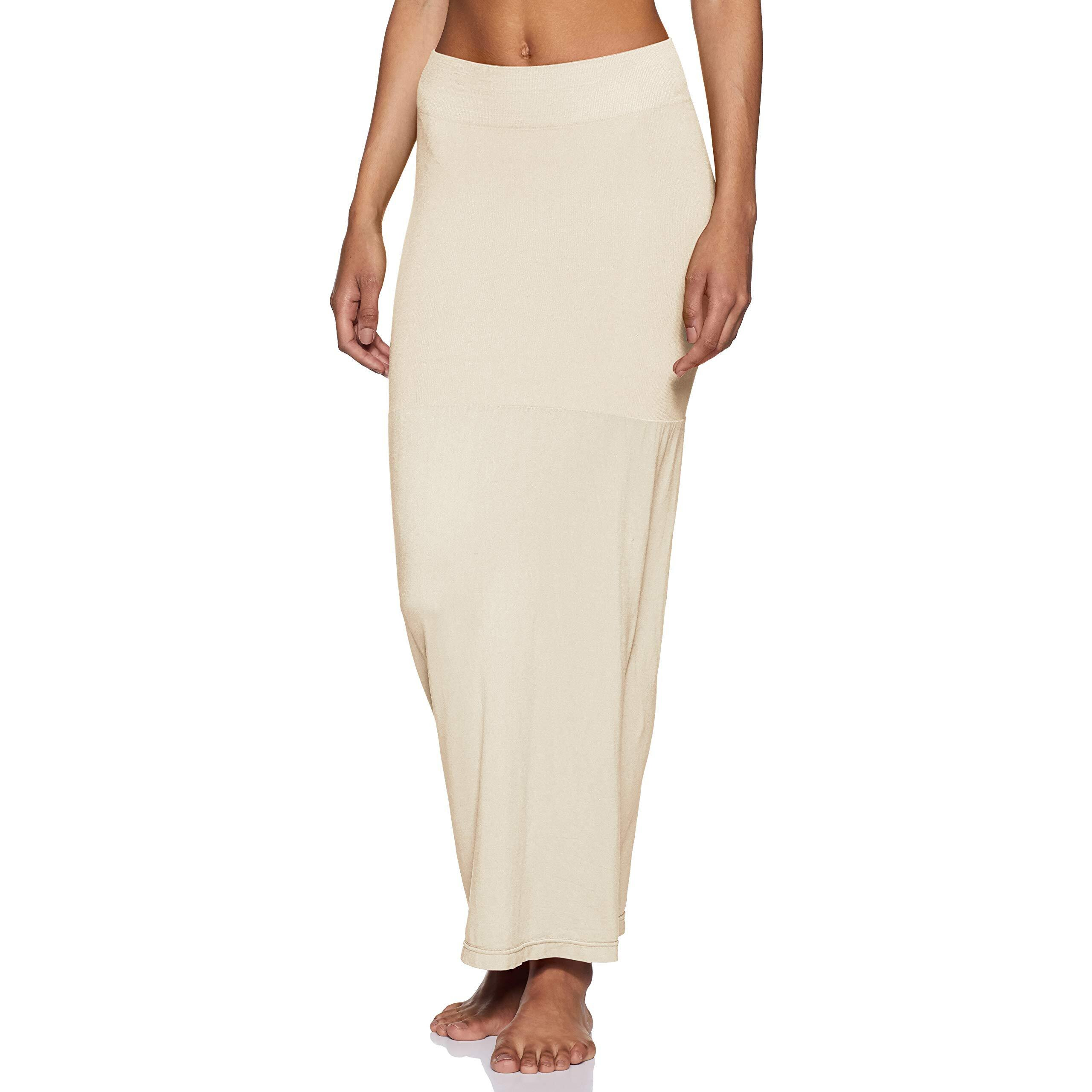 Zivame Women Synthetic All Day Flared Mermaid Saree Shapewear |Shaping Petticoat- Ivory