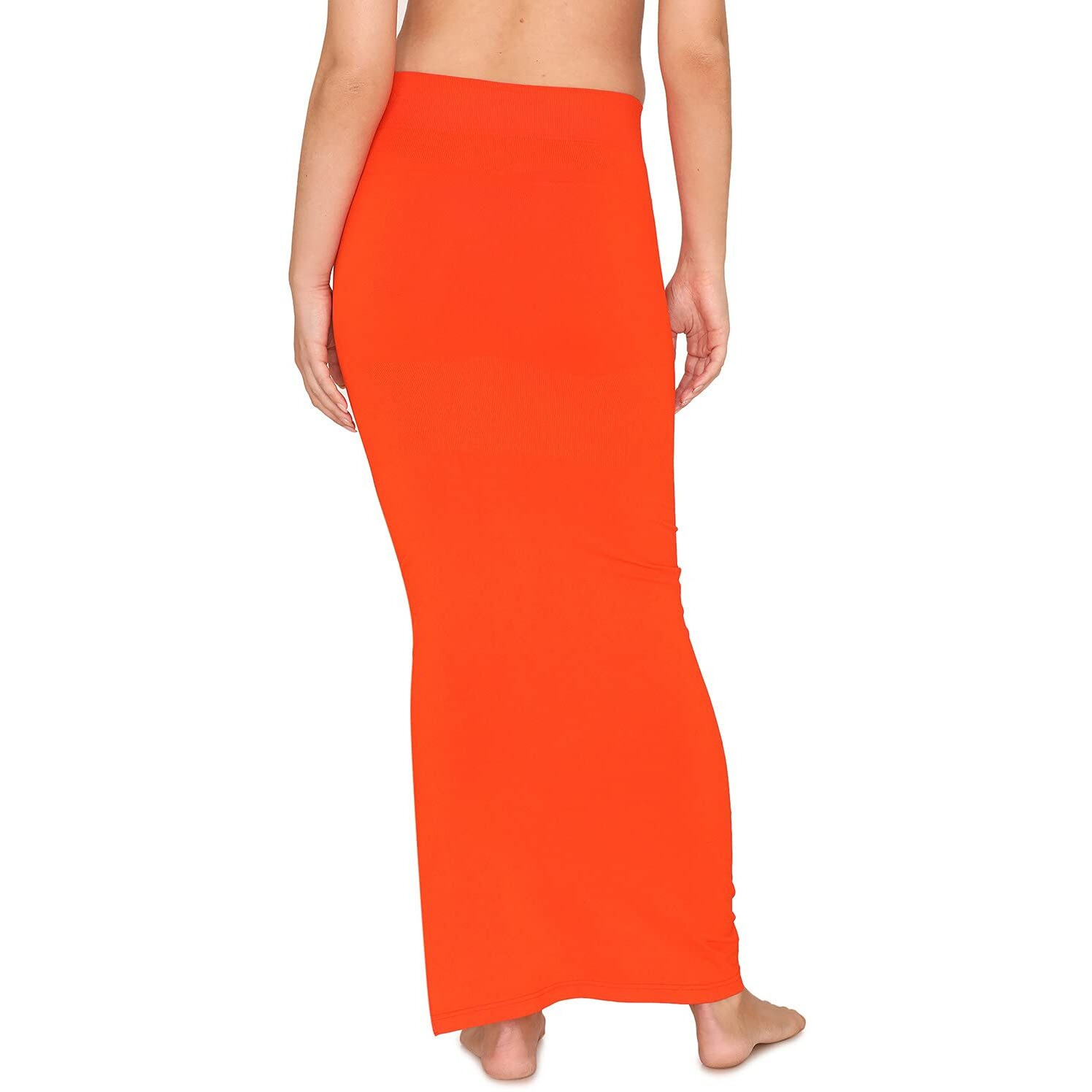 Zivame High Compression Slit Mermaid Saree Shapewear - Orange