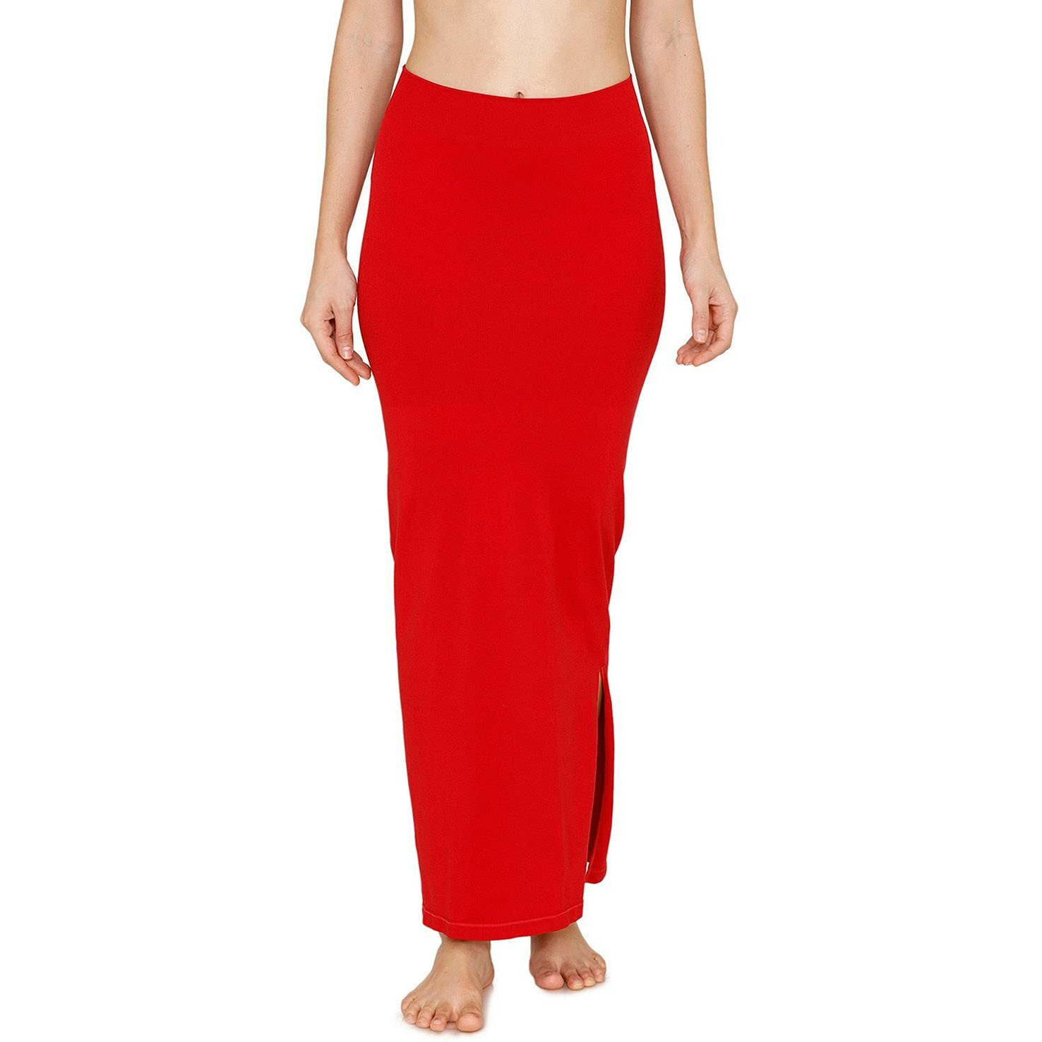 Zivame All Day Slit Mermaid Saree Shapewear |Shaping Petticoat- Red Bud