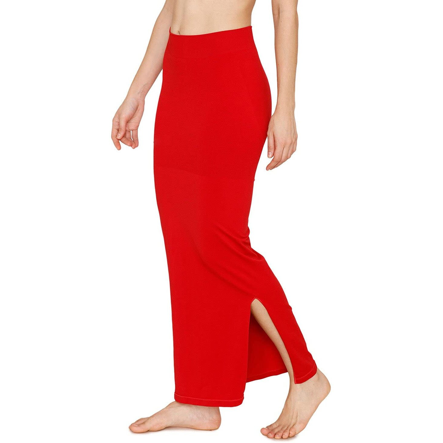 Zivame All Day Slit Mermaid Saree Shapewear |Shaping Petticoat- Red Bud