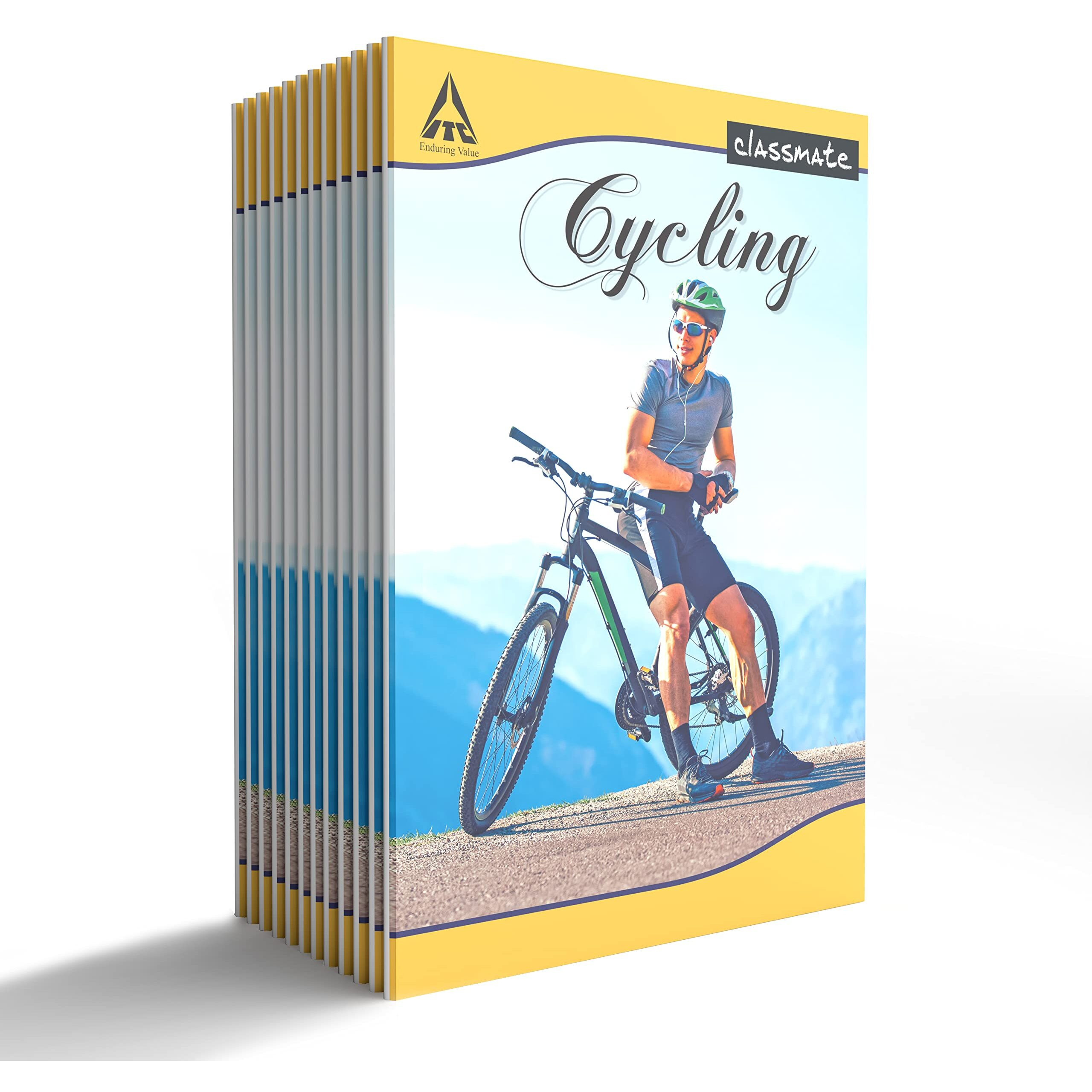 Classmate Long Size Notebook - 140 Pages | Single Line | A4 - 29.7cm X 21.0cm | Pack Of 12 Notebooks | Long Size Ruled Notebooks for School Students