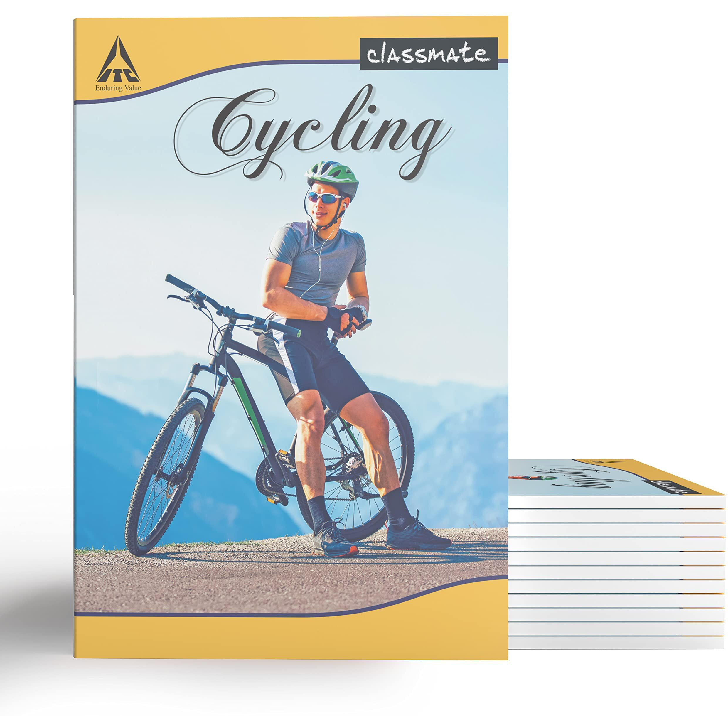 Classmate Long Size Notebook - 140 Pages | Single Line | A4 - 29.7cm X 21.0cm | Pack Of 12 Notebooks | Long Size Ruled Notebooks for School Students