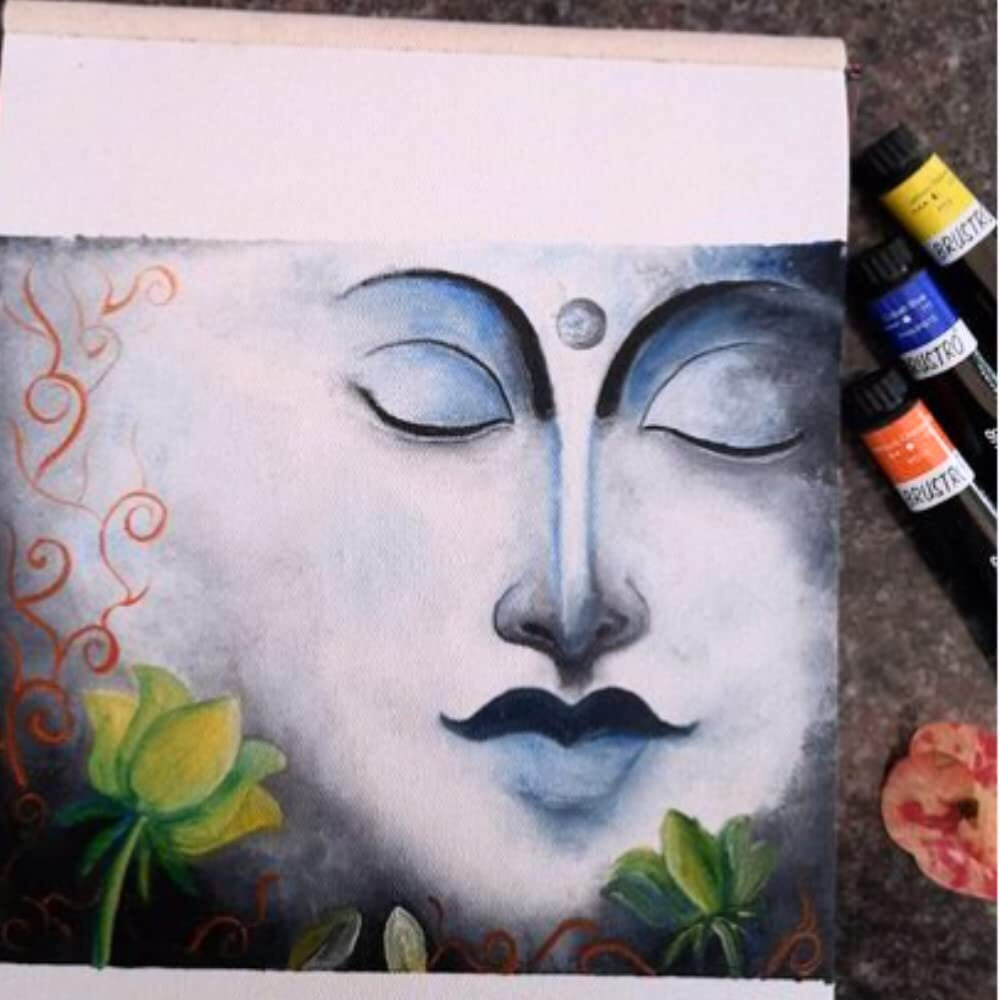 BRUSTRO Artists  Oil Colour Paint Set of 18 Colours X 12ML Tubes