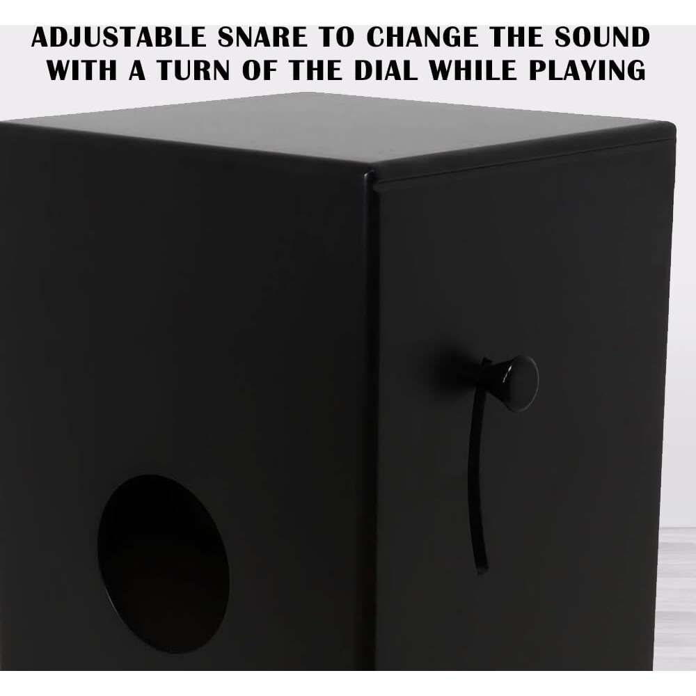 Clapbox Adjustable Snare Cajon CB50- Oak Wood, (H50 W30 L30) - 3 Internal Snares