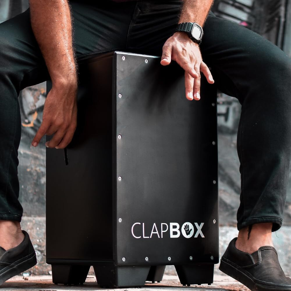 Clapbox Adjustable Snare Cajon CB50- Oak Wood, (H50 W30 L30) - 3 Internal Snares