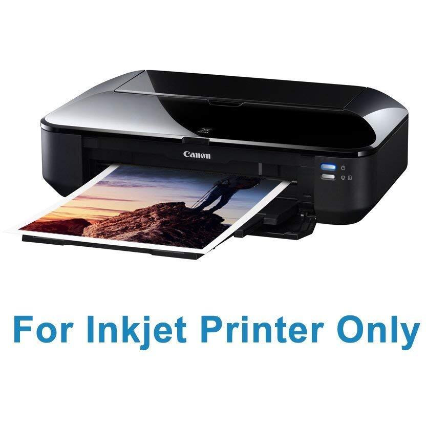 True-Ally Sticker Self-Adhesive Glossy Photo Paper A4 Size 120 GSM for Inkjet Printer (Creamy White) Dries Quickly DIY Sticker Printing Label Art (A4-50 Sheets)