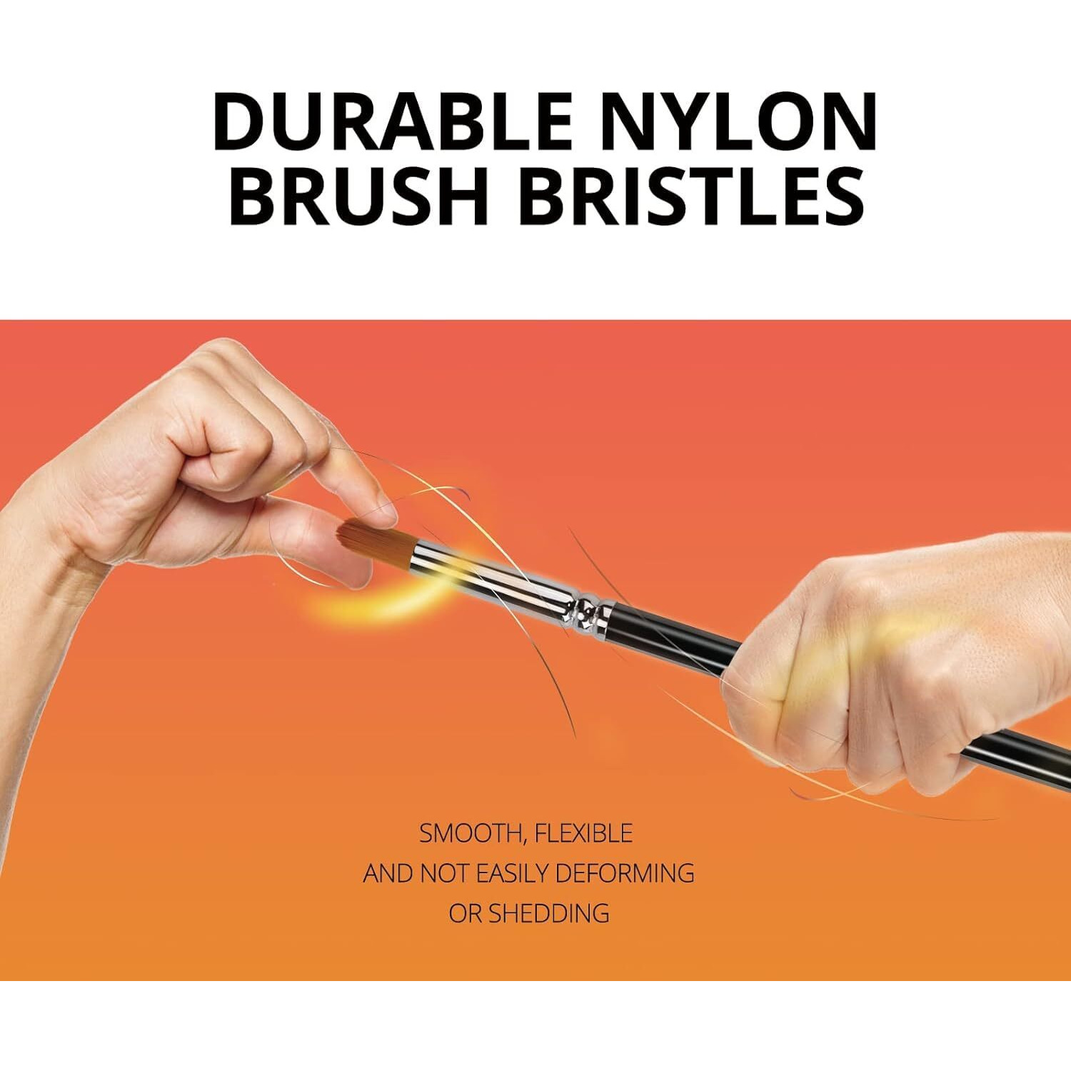 Eclet Craft Painting Brushes Set of 12 Professional Round Pointed Tip Nylon Hair Artist Acrylic Paint Brush for Acrylic/Watercolor/Oil Painting(B)