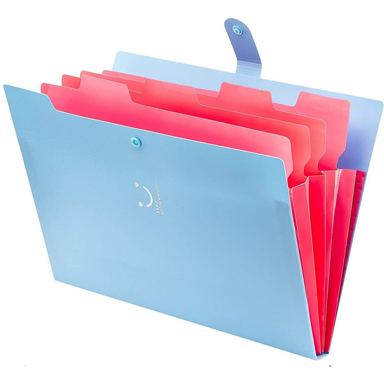 Corslet File Folders for Documents A4 Letter Size, 5 Pocket Certificate File Organiser Document Organizer Bag Expanding File Folder Portable File Organizer for School Office Supplies Document Folder
