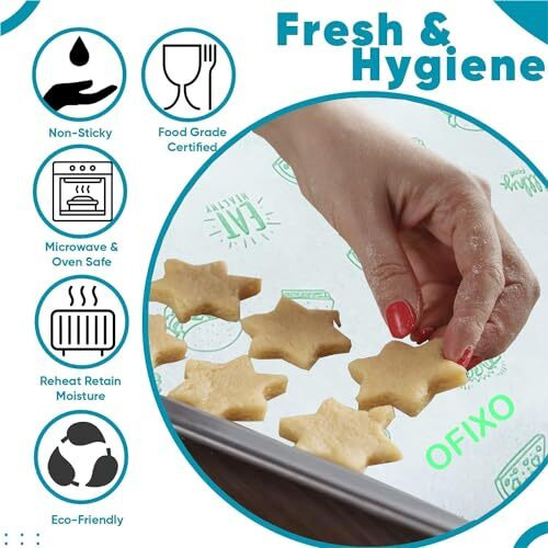 OFIXO Food Paper Roll for Food Wrap 1kg - Premium Non-Stick Butter Wrapping Paper | Used for Roti Wrapping | Parchment Paper for Food Wrap & Oil Absorption (1Kg)