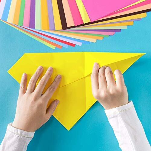OFIXO 20 Pcs Color Sheets Copy Printing Papers/Art and Craft paper A4 Sheets Double Sided Colored Origami Folding Paper (150 GSM)