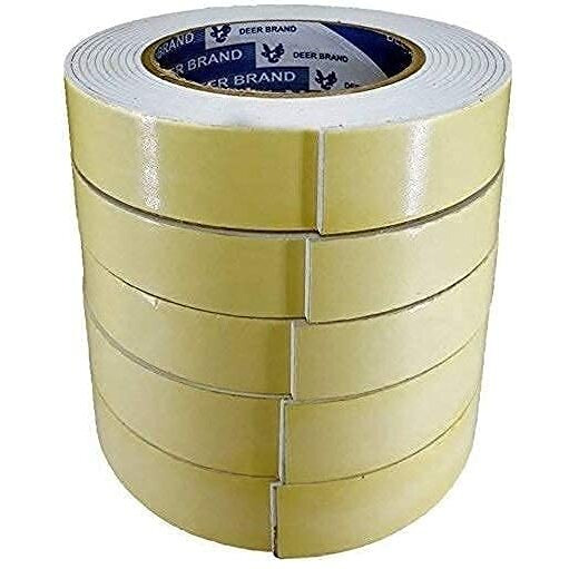 Eclet Combo Set Of 6 Double Sided Self Adhesive Acrylic Foam Mounting Tape For Wall/Craft/Multipurpose