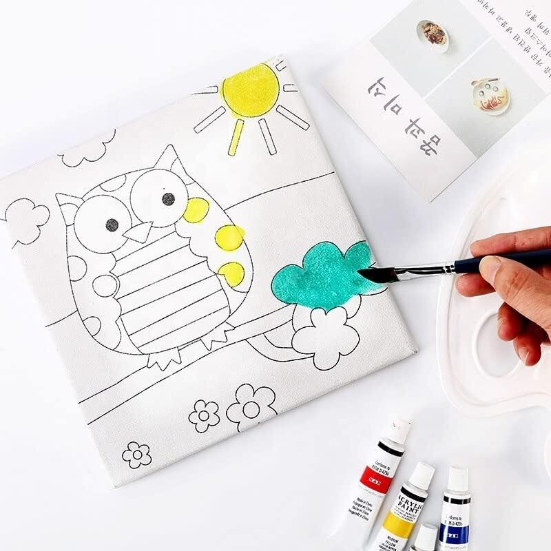 Corslet 12 Pcs Acrylic Paint Tubes Set (12Ml Each) Multi Color Non-Toxic For Canvas Painting Artists Kids Adults Posters