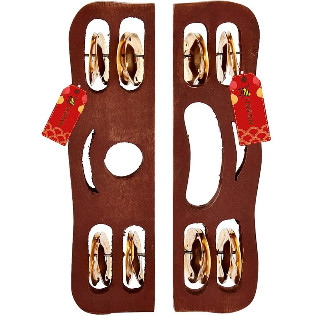 Uapan Wood Narad Muni Kartal For Kirtan I Bhajan Musical Instrument I Pair Of 1