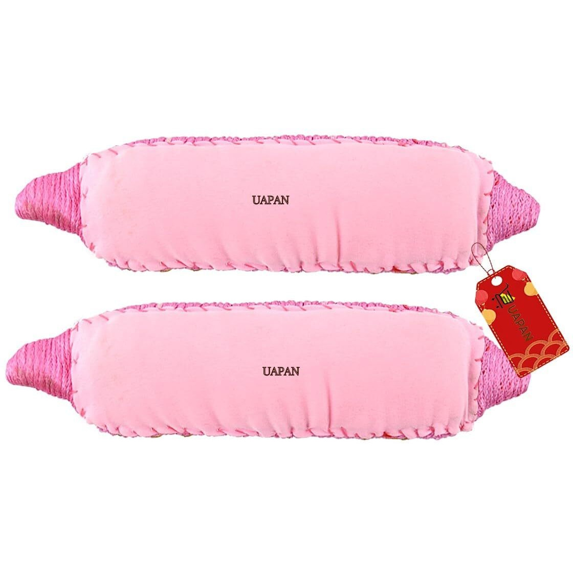 Uapan Brass 4 Line Ghungroo With Pink Pad | 4 Line Pad,1 Pair I Bells For Kathak Dance And Bharatnatyam