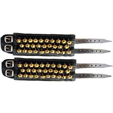 Uapan Metalcraft Brown Leather Pad Ghungroo (3Line)