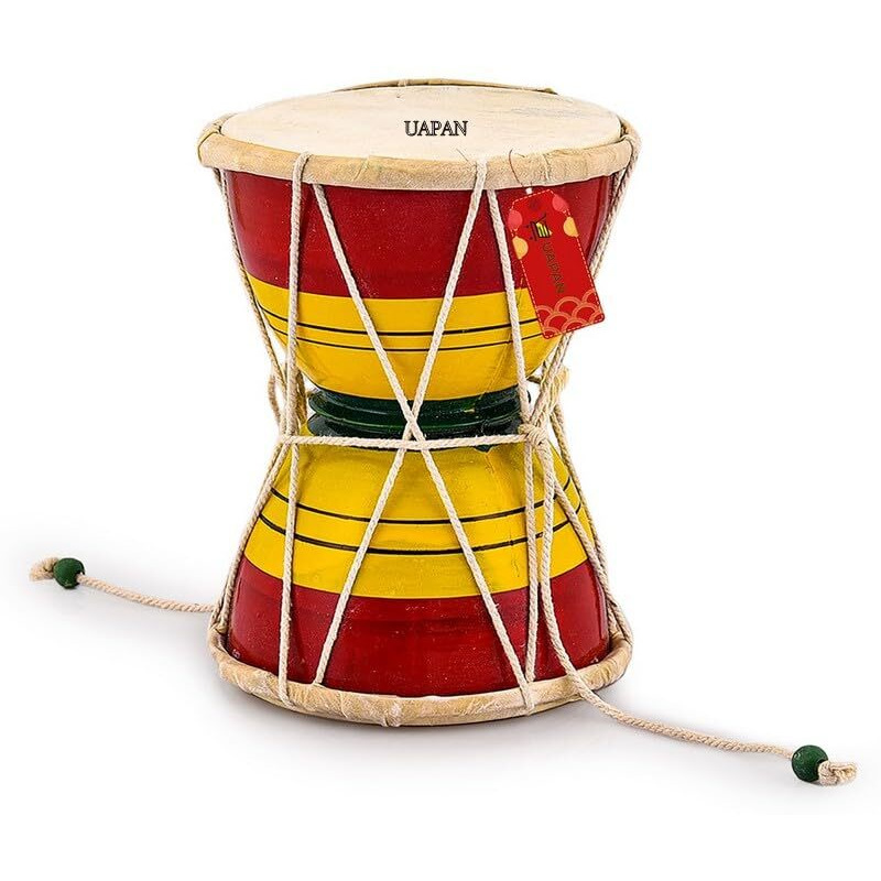 Uapan Damru Indian Musical Instrument/Pooja Articles/Home Decor & Kids Toys(6 Inch)