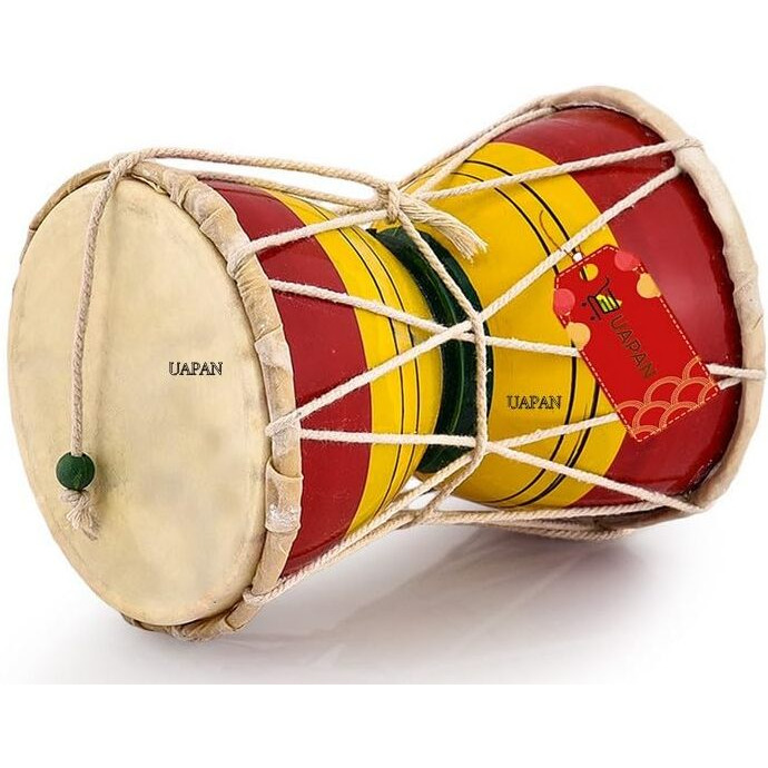 Uapan Damru Indian Musical Instrument/Pooja Articles/Home Decor & Kids Toys(6 Inch)