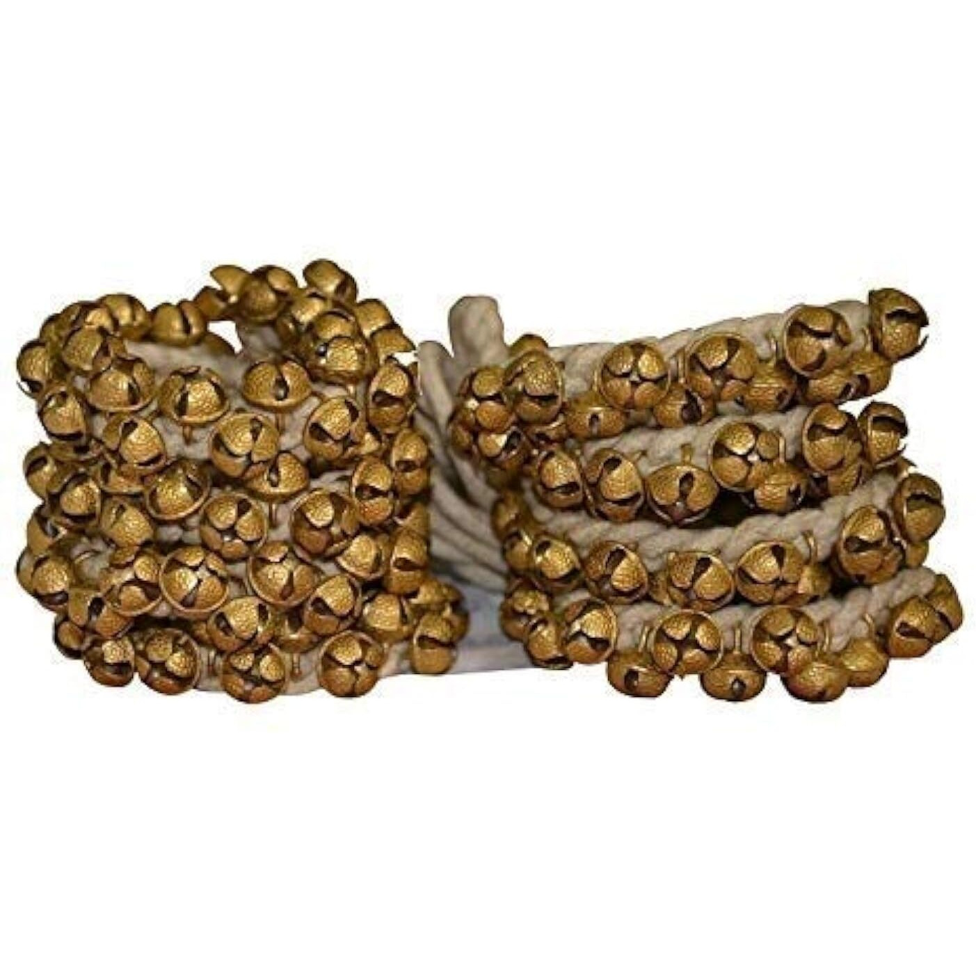 Uapan Metalcraft Ghungroo White Cotton String (75+75(1.4 Cm))