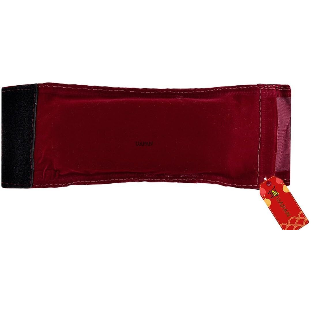 Uapan Brass Ghungroo Ankle Bells Velvet 3 Line Pad For Classical Kathak Dance With Adjustable Strap (Maroon,60 Bells)