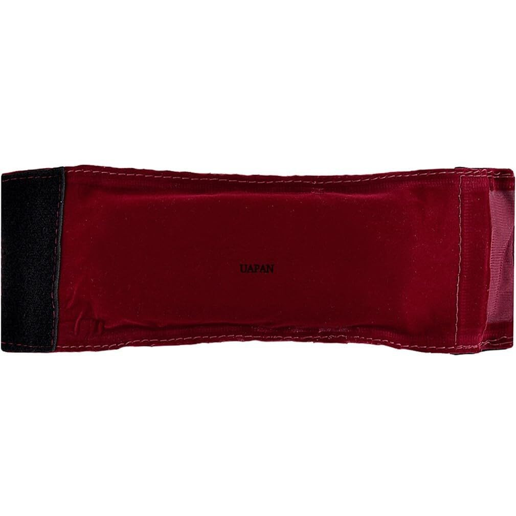 Uapan Brass Ghungroo Ankle Bells Velvet 4 Line Pad For Classical Kathak Dance With Adjustable Strap (Maroon Velvet,80 Bells)