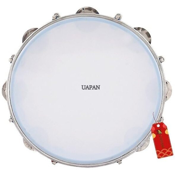 Uapan Dafli Musical Instrument Dafli/Tambourine 7Inch Hand Percussion Musical Instrument (White Color Small Tambourine)