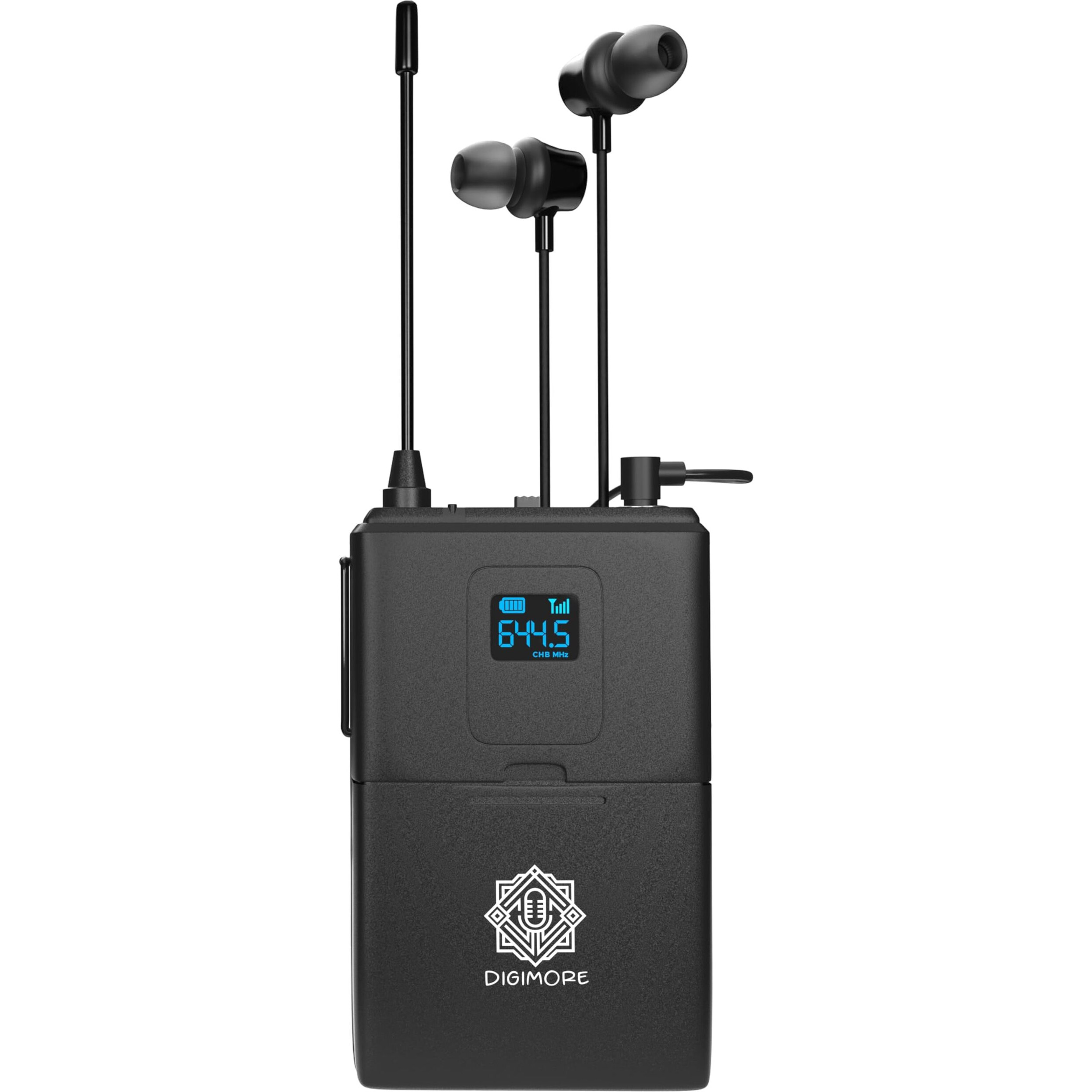 Digimore Wireless Receiver With Earphone System For Tour Guide, Church, Teaching, Travel, Presentation, Live Seminar, Factory Visits (1 Receiver) (D-1500)