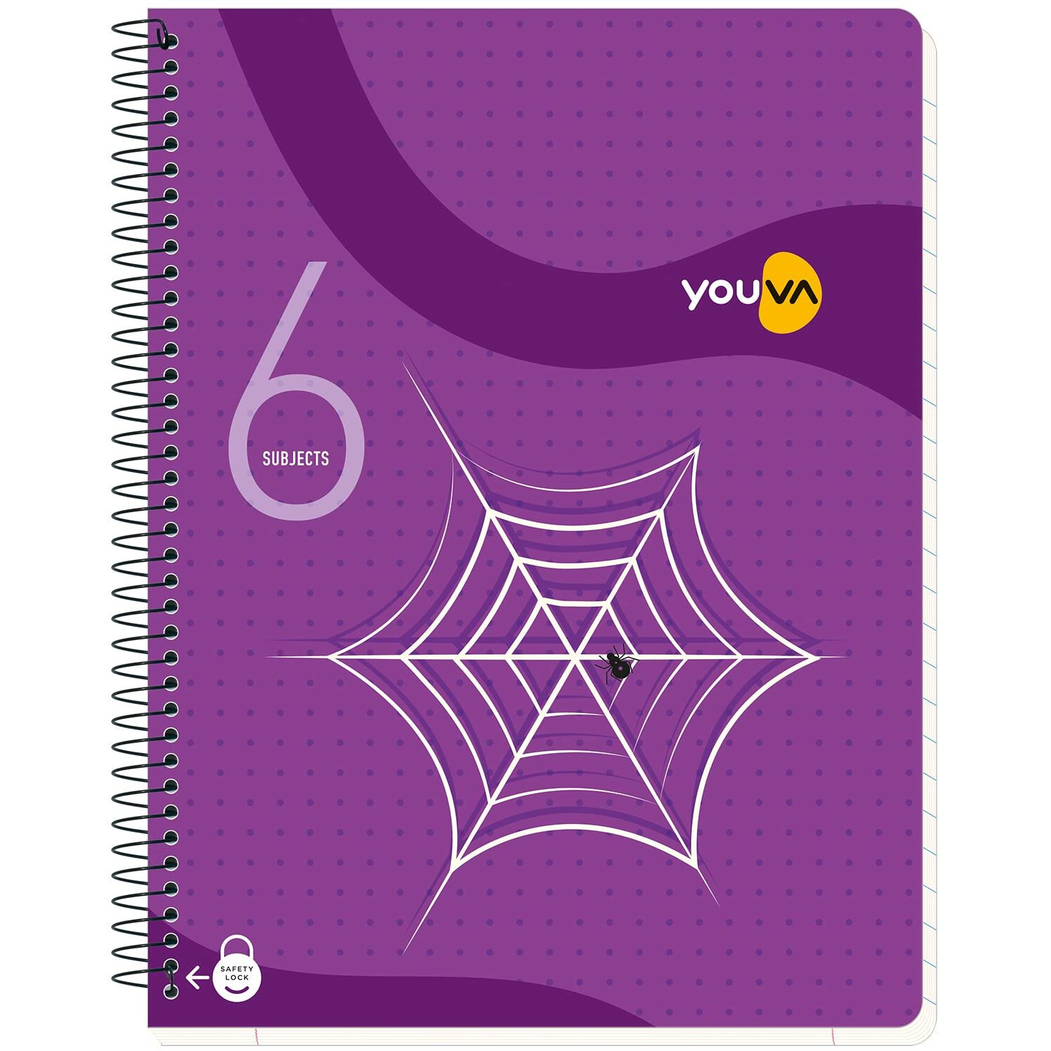 Navneet Youva | Six Subject Book Spiral | 20.3 Cm X 26.7 Cm | Single Line | 300 Pages