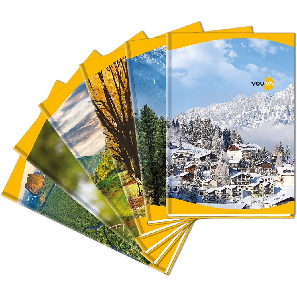 Navneet Youva Youva Case Bound/Hard Cover Long Book For Students, Shops And Office Use | Single Line | A4 Size - 21Cm X 29.7Cm | 288 Pages