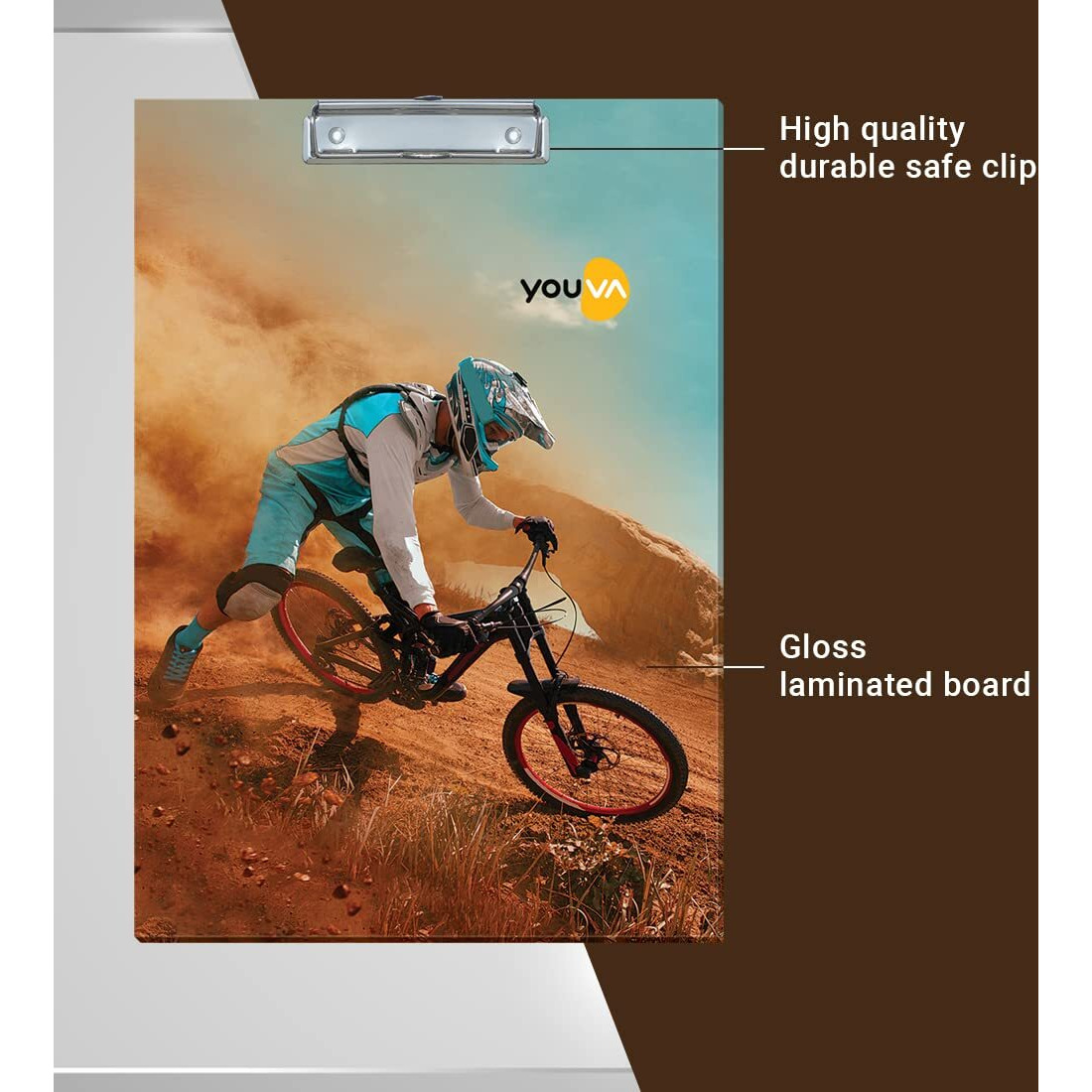 Navneet Youva | Regular Exam Board For Students | Clip Board | Foolscap Size - 24 Cm X 34.5 Cm | Pack Of 12