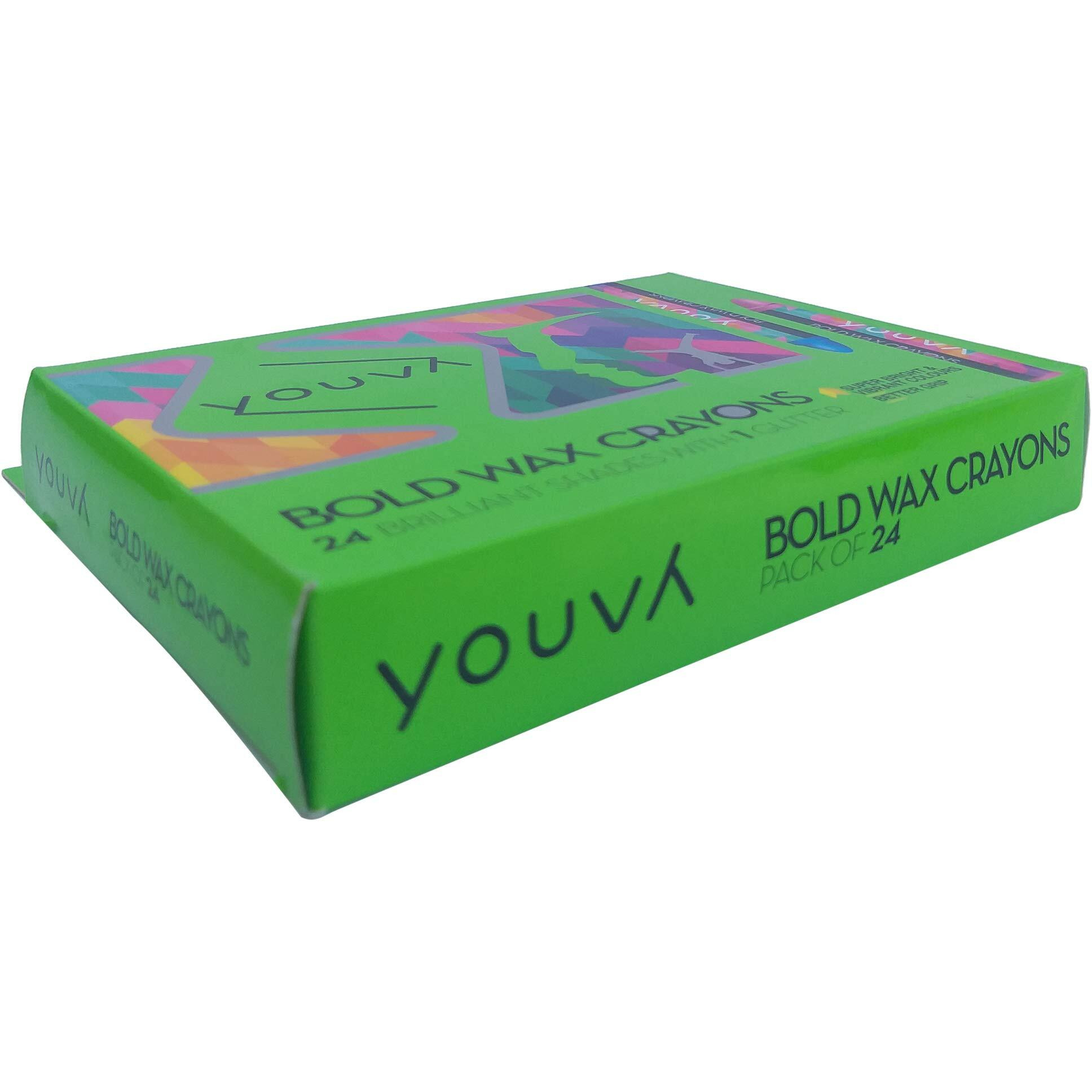 Navneet Youva|Bold Wax Crayons|Pack Of 24,Multicolor