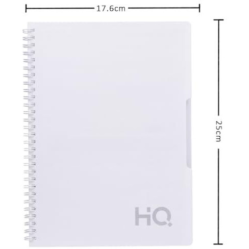 Youva Navneet Hq|Spiral Wiro Bound Notebook|17.6 Cm X 25 Cm|Single Line|160 Pages|White
