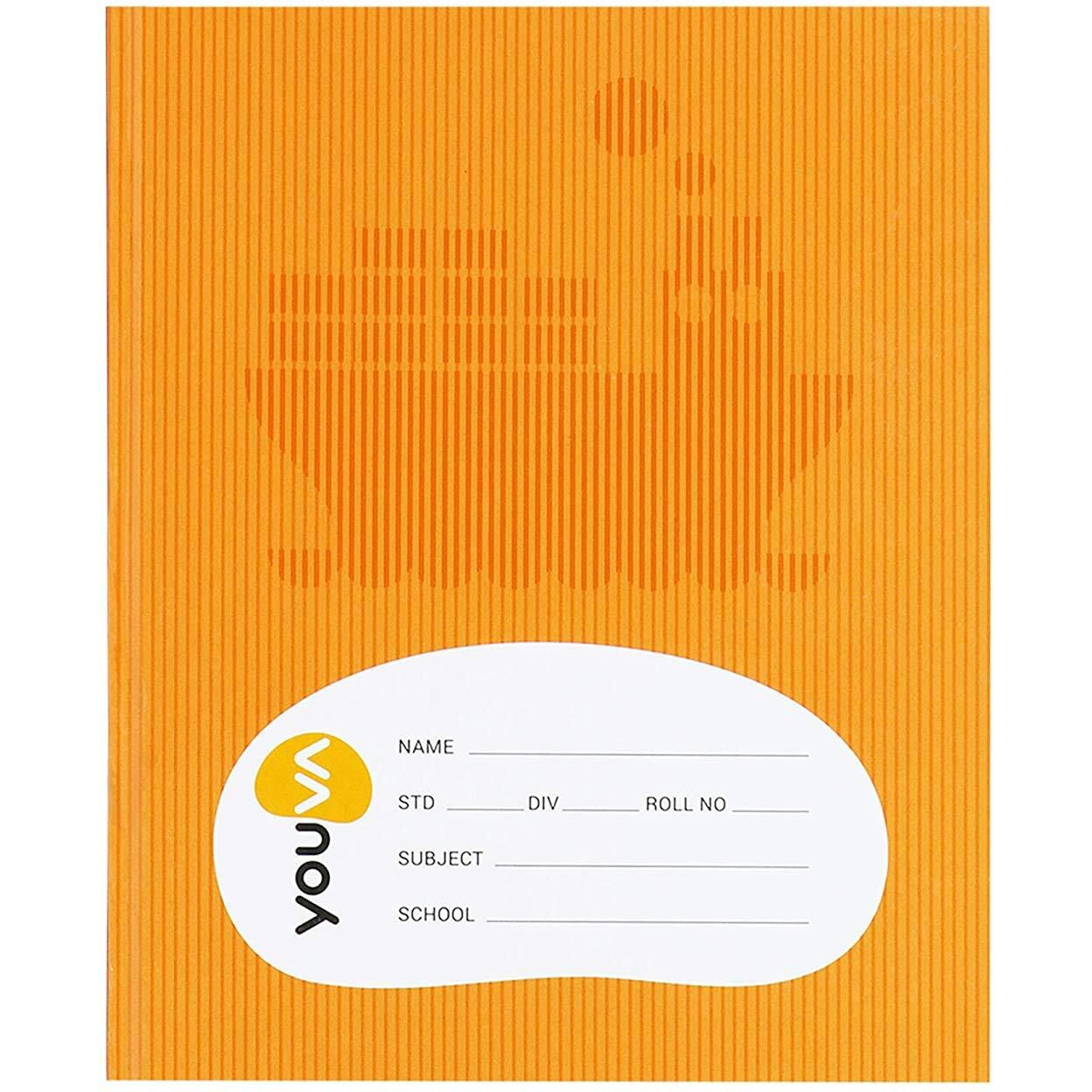 Navneet Youva | Full Bound | Brown Note Book | 15.5 Cm X 18.8 Cm | Big Square | 76 Pages | Pack Of 12