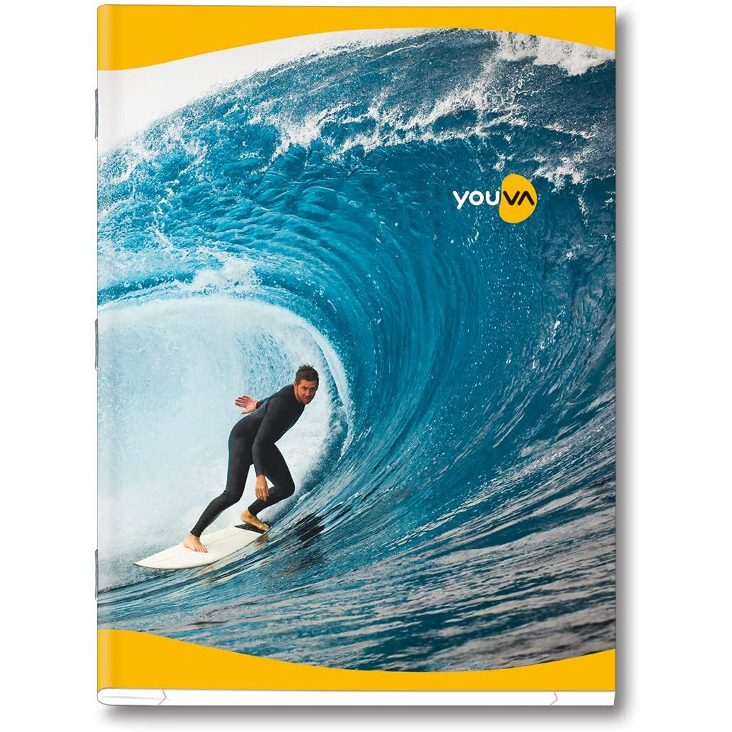 Navneet Youva Youva Soft Bound Note Book For Students | Jumbo Size 18 Cm X 24 Cm | Single Line | 76 Pages | Pack Of 12